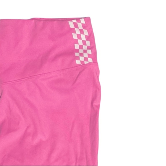 EUC Victoria’s Secret PINK Hot Pink Flare Racer Leggings Large - Picture 4 of 7